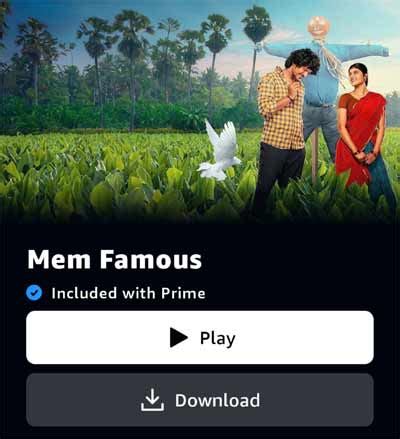 men famous movie ott|Surprise: Mem Famous makes its OTT debut